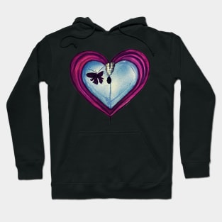 Butterfly in a heart Hoodie